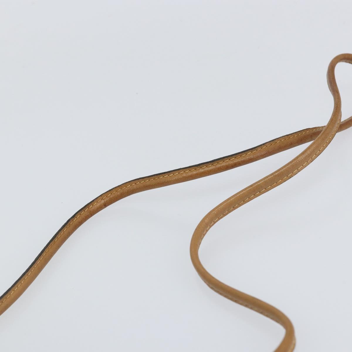 GUCCI Micro GG Supreme Shoulder Bag PVC Beige Gold Auth ka478