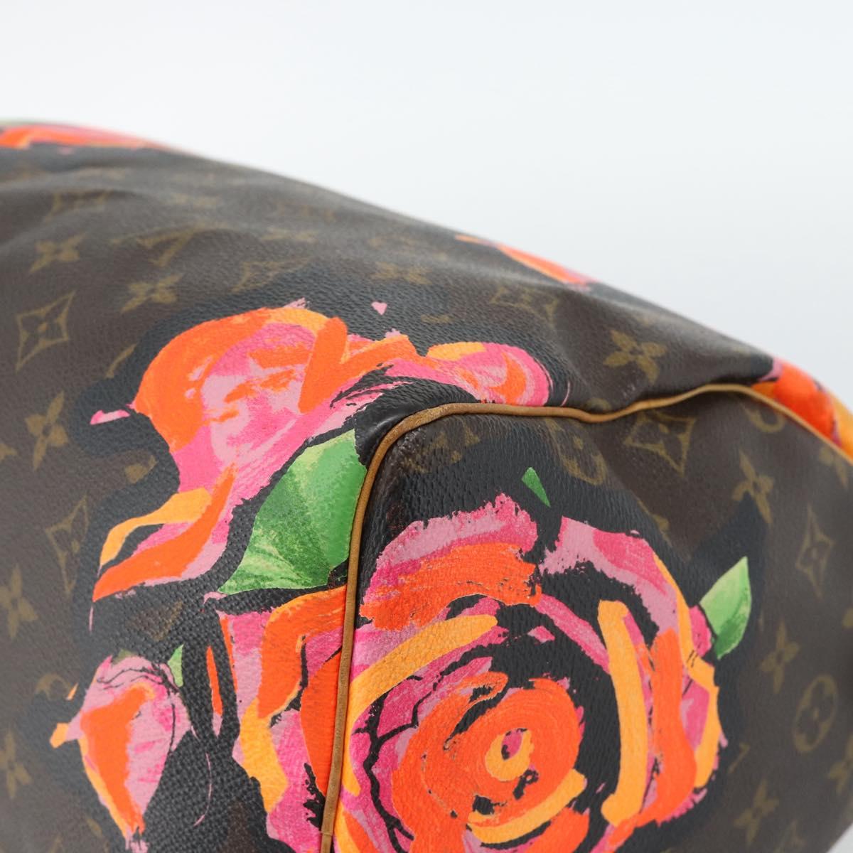 LOUIS VUITTON Monogram Rose Speedy 30 Hand Bag Orange Pink M48610 Auth ka4783SAV