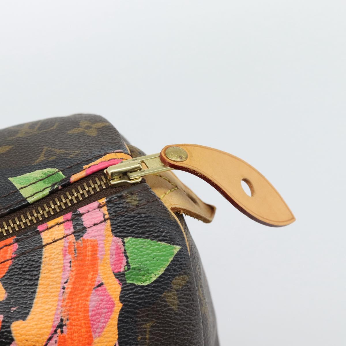 LOUIS VUITTON Monogram Rose Speedy 30 Hand Bag Orange Pink M48610 Auth ka4783SAV