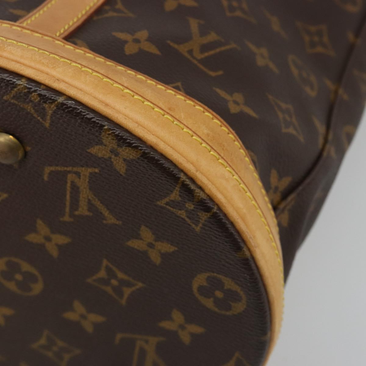LOUIS VUITTON Monogram Bucket GM Shoulder Bag M42236 LV Auth ka4785