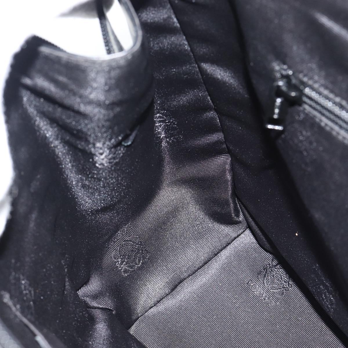 LOEWE Tote Bag Canvas Black Gold Auth ka4789