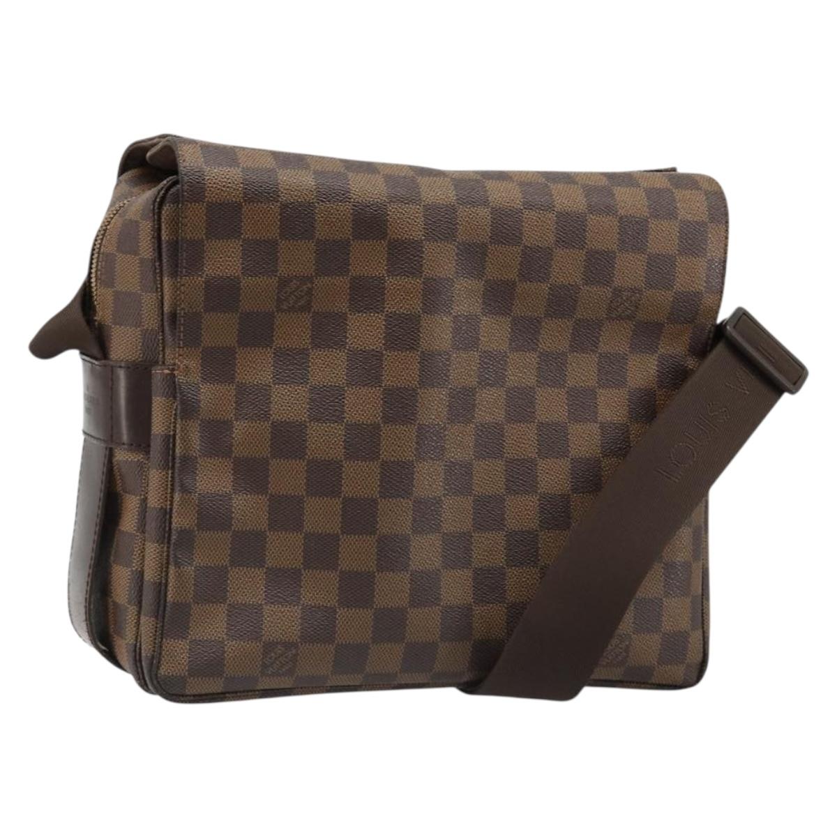 LOUIS VUITTON Damier Ebene Naviglio Shoulder Bag N45255 LV Auth ka4790