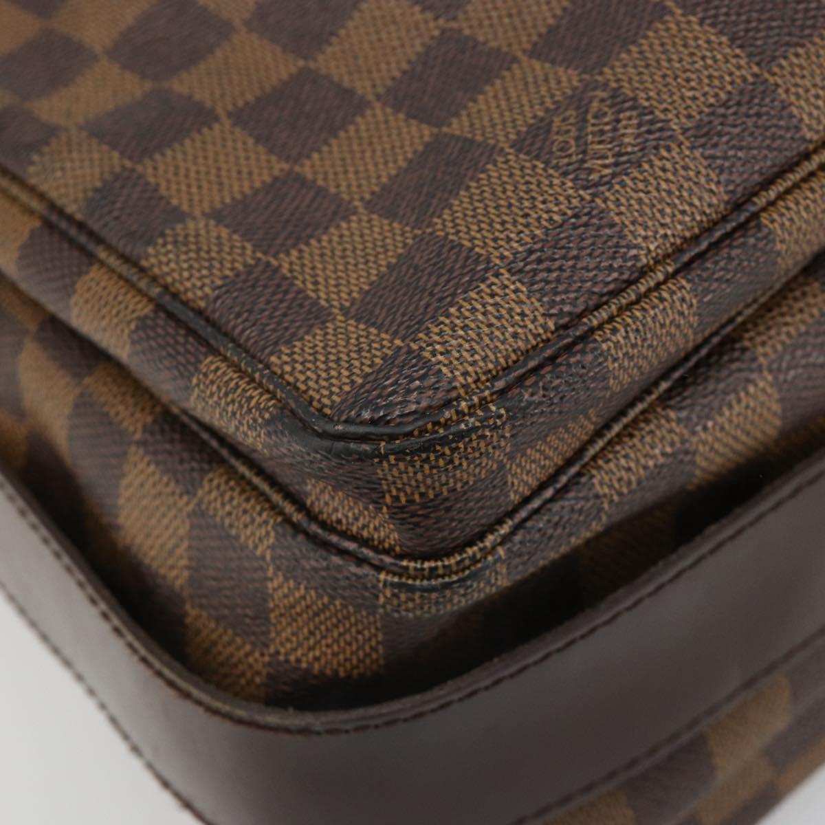 LOUIS VUITTON Damier Ebene Naviglio Shoulder Bag N45255 LV Auth ka4790