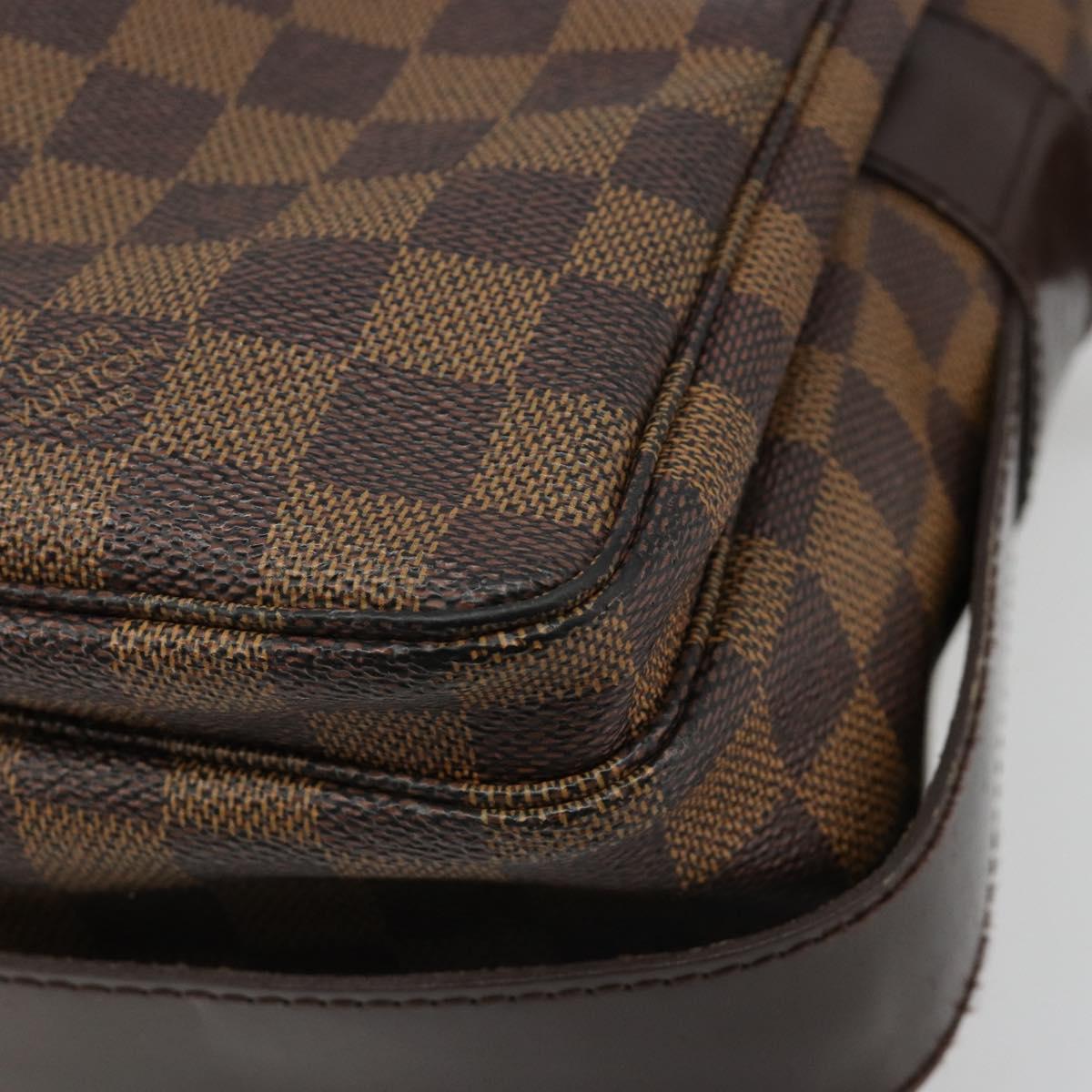 LOUIS VUITTON Damier Ebene Naviglio Shoulder Bag N45255 LV Auth ka4790
