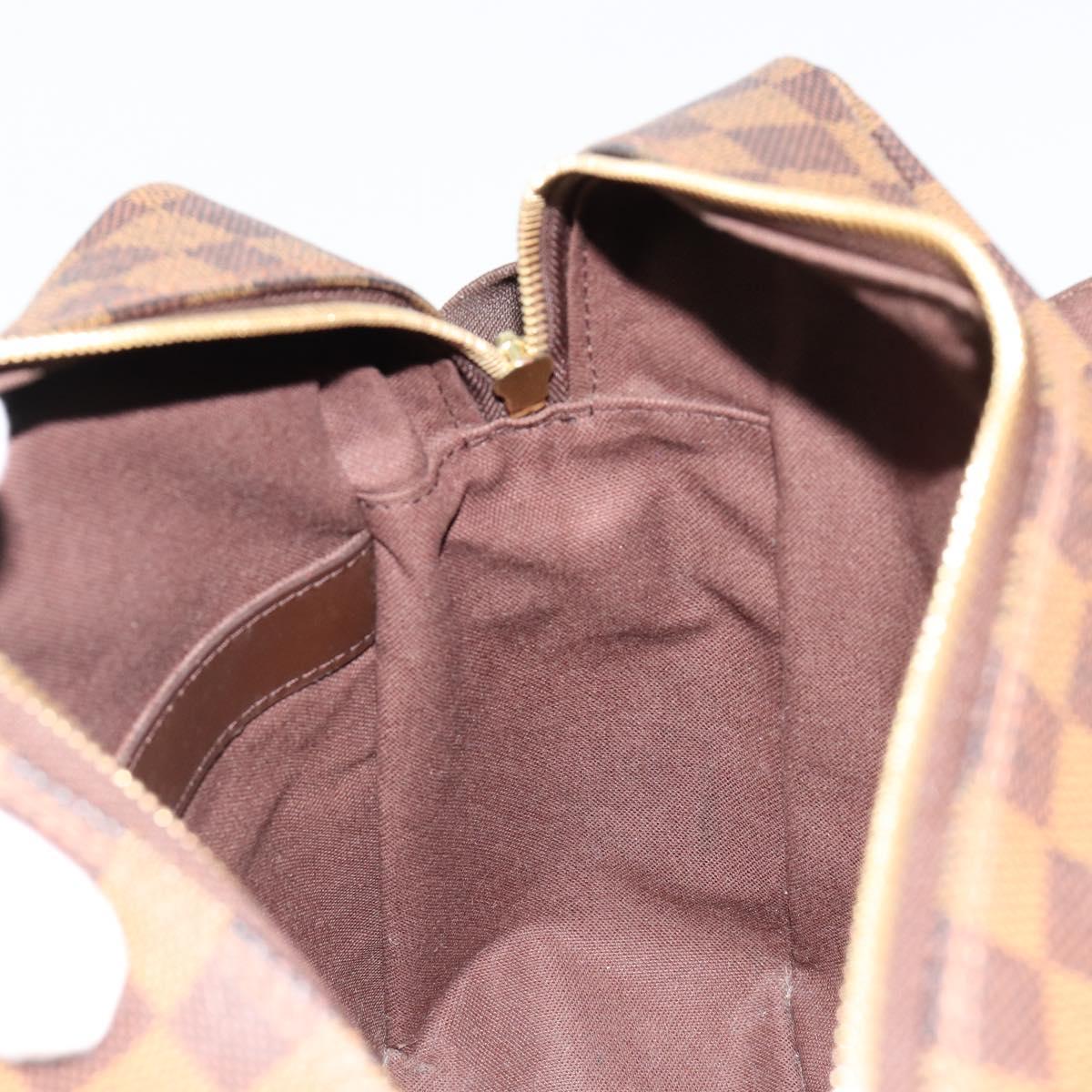 LOUIS VUITTON Damier Ebene Naviglio Shoulder Bag N45255 LV Auth ka4790