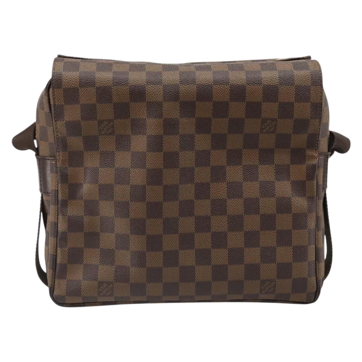 LOUIS VUITTON Damier Ebene Naviglio Shoulder Bag N45255 LV Auth ka4790