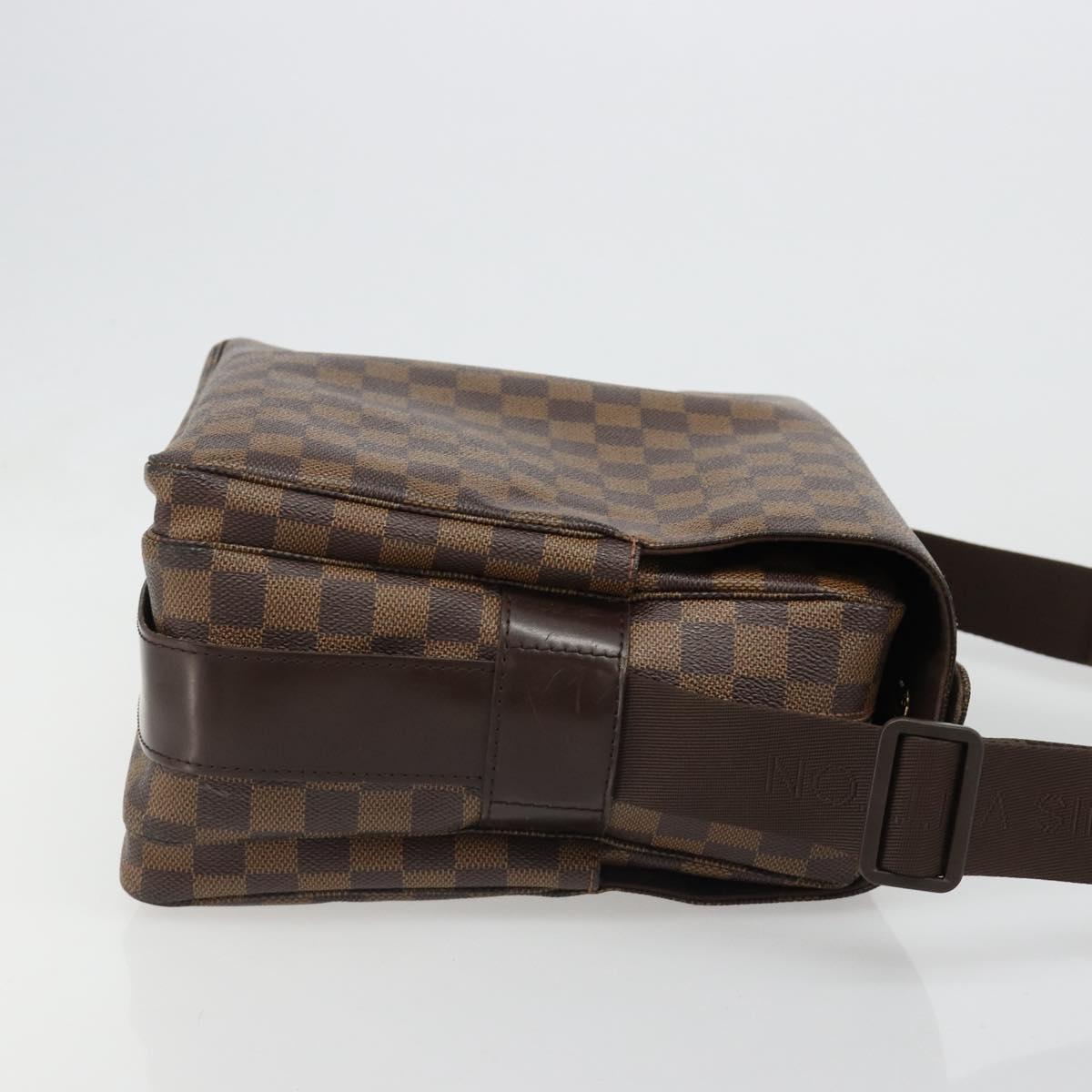 LOUIS VUITTON Damier Ebene Naviglio Shoulder Bag N45255 LV Auth ka4790