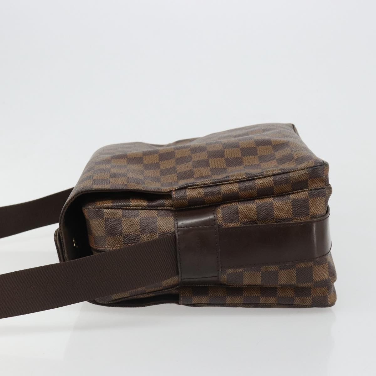 LOUIS VUITTON Damier Ebene Naviglio Shoulder Bag N45255 LV Auth ka4790