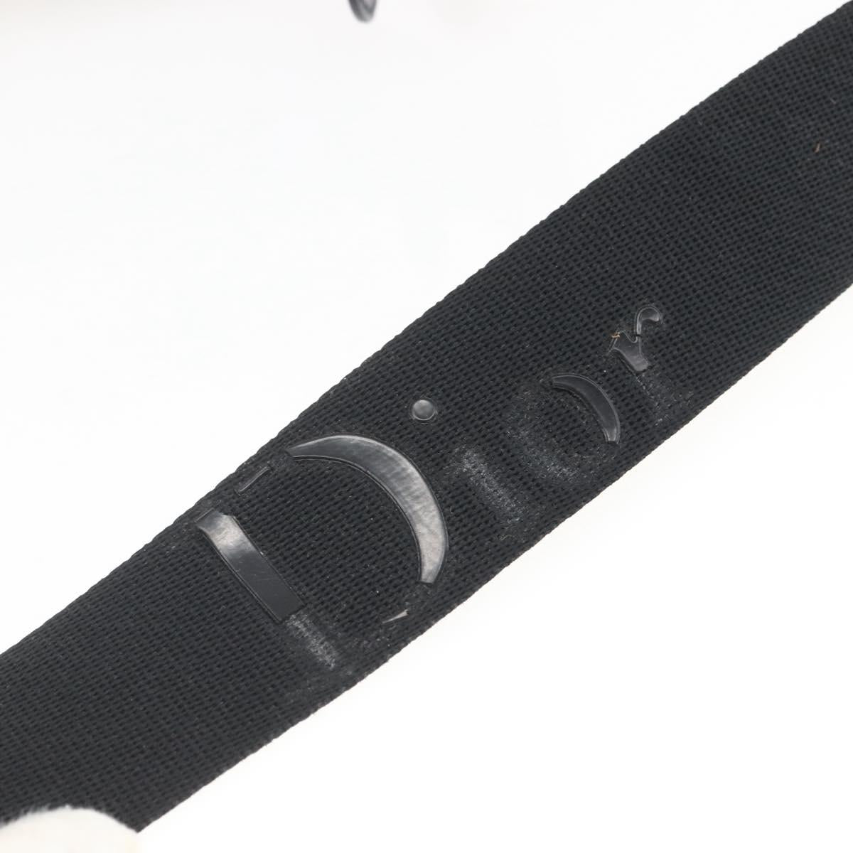 Christian Dior Trotter Canvas Shoulder Bag Navy Silver Auth ka480