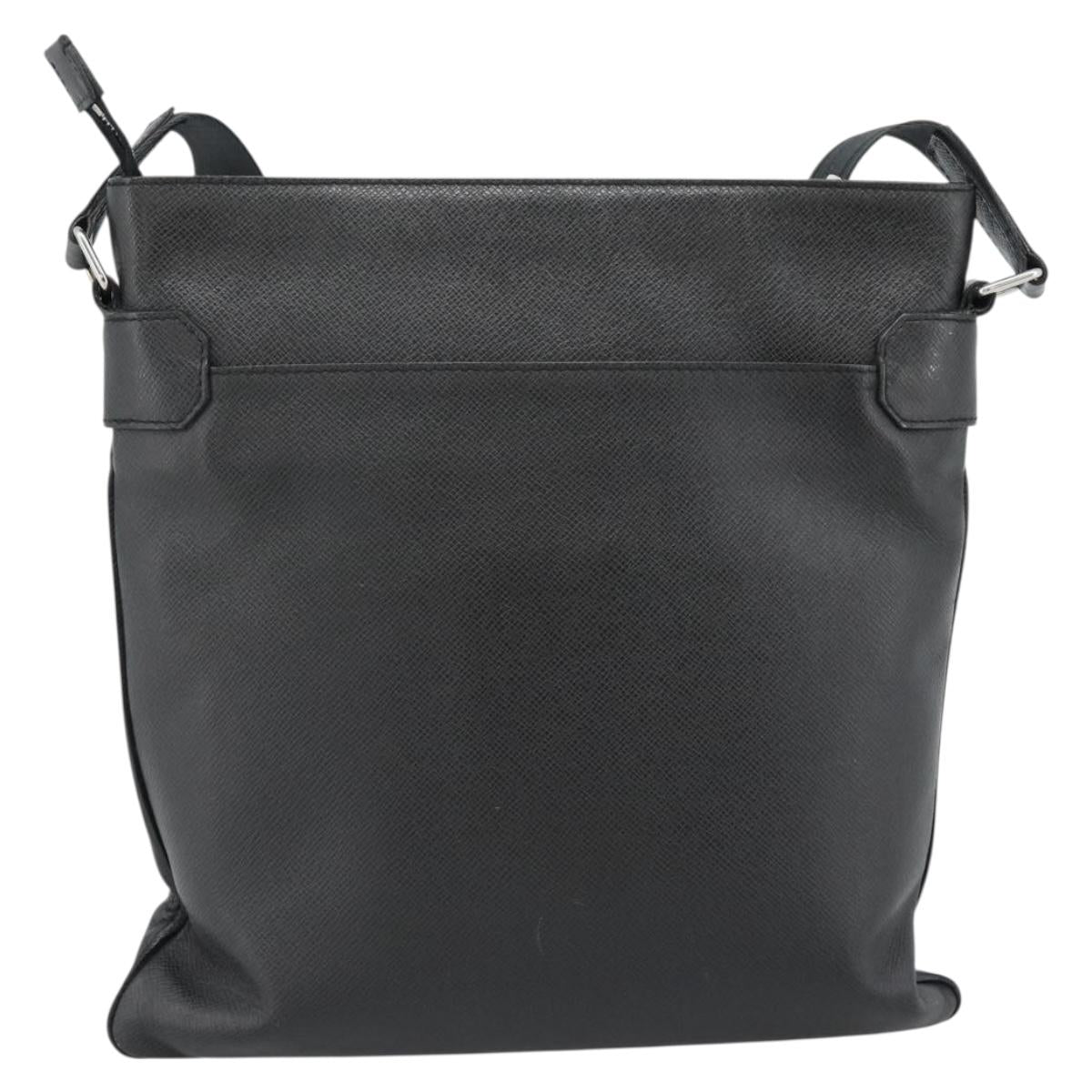 LOUIS VUITTON Taiga Sasha Shoulder Bag Ardoise M32712 LV Auth ka4817