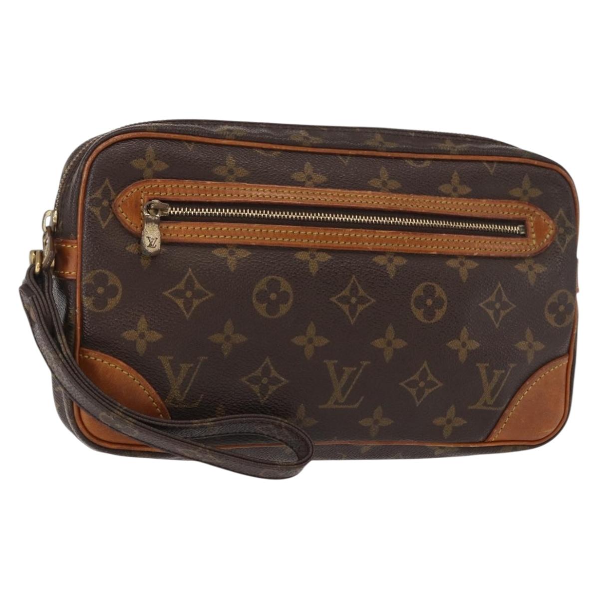 LOUIS VUITTON Monogram Marly Dragonne GM Clutch Bag M51825 LV Auth ka482