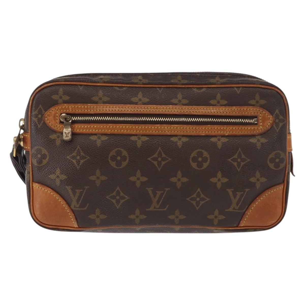 LOUIS VUITTON Monogram Marly Dragonne GM Clutch Bag M51825 LV Auth ka482