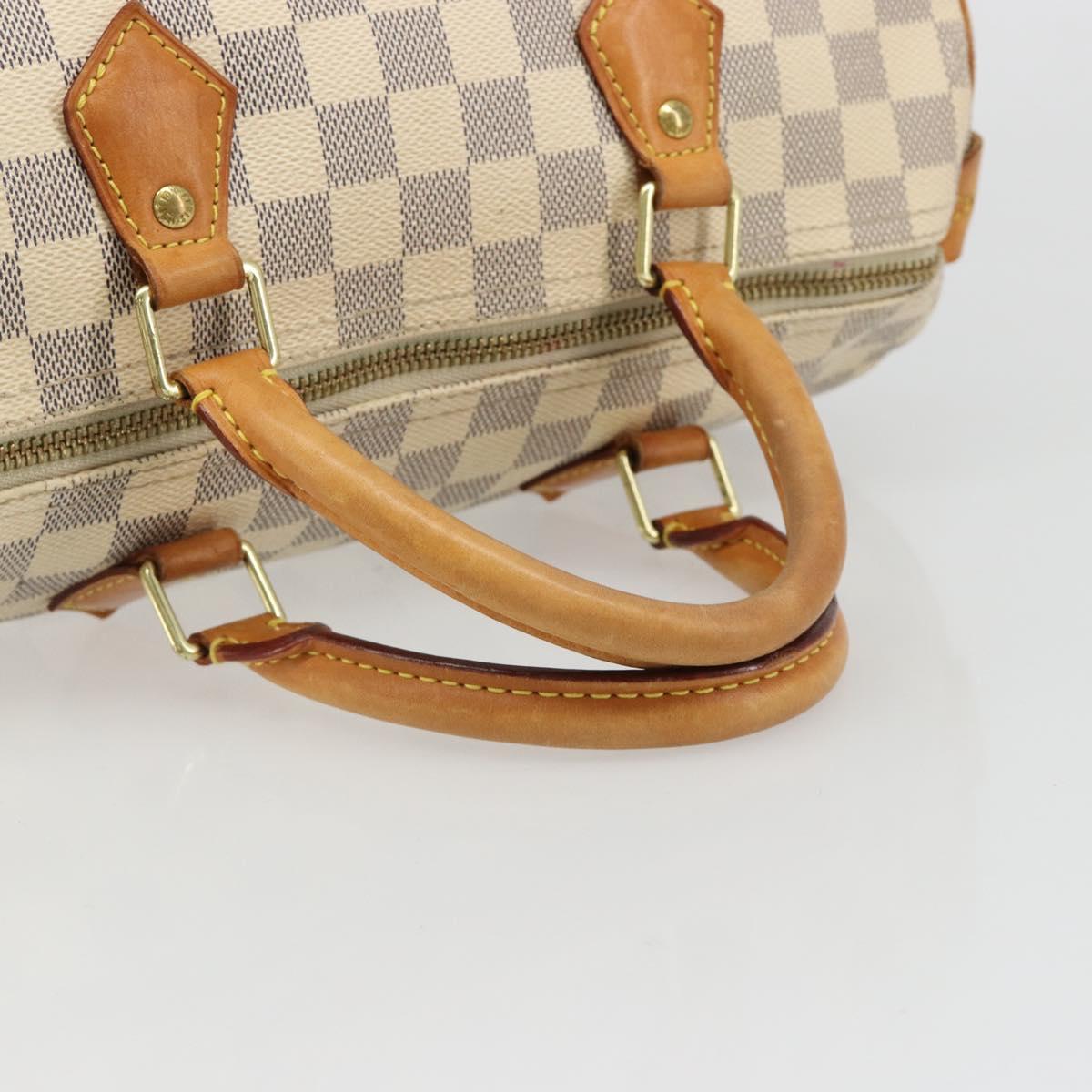 LOUIS VUITTON Damier Azur Speedy 30 Hand Bag N41533 LV Auth ka4831A