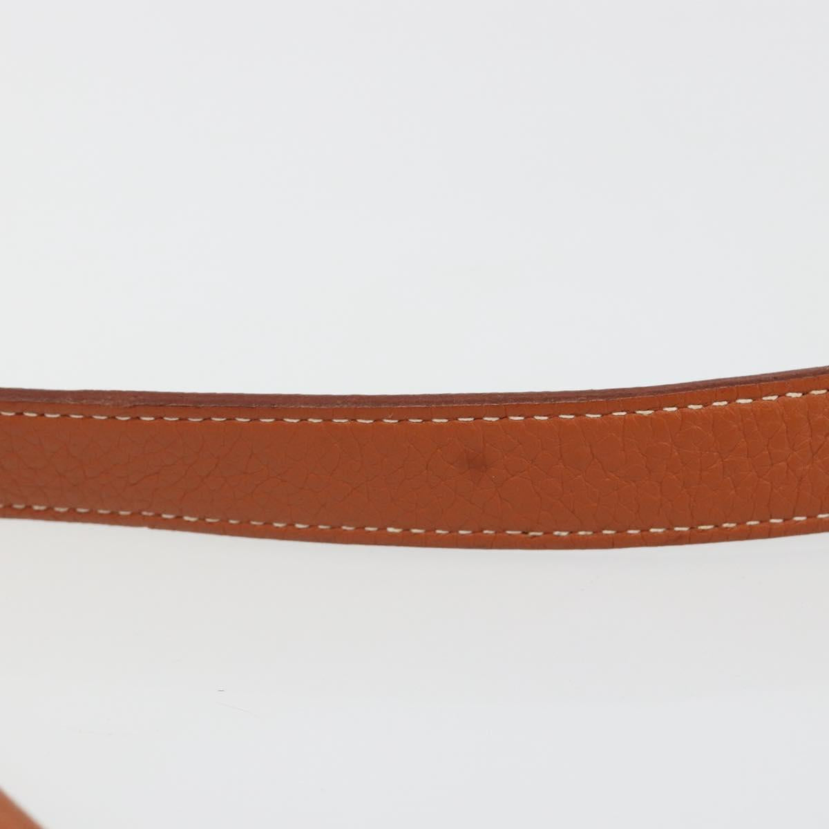 HERMES Christine Fjord Shoulder Bag Taurillon Leather Brown Auth ka4835SAV