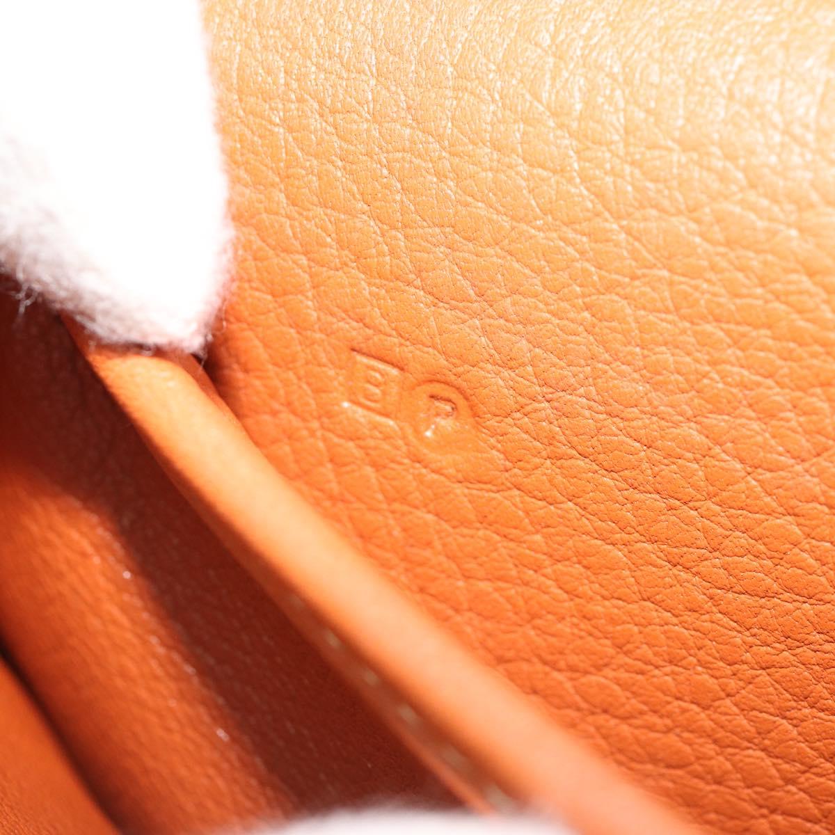 HERMES Christine Fjord Shoulder Bag Taurillon Leather Brown Auth ka4835SAV