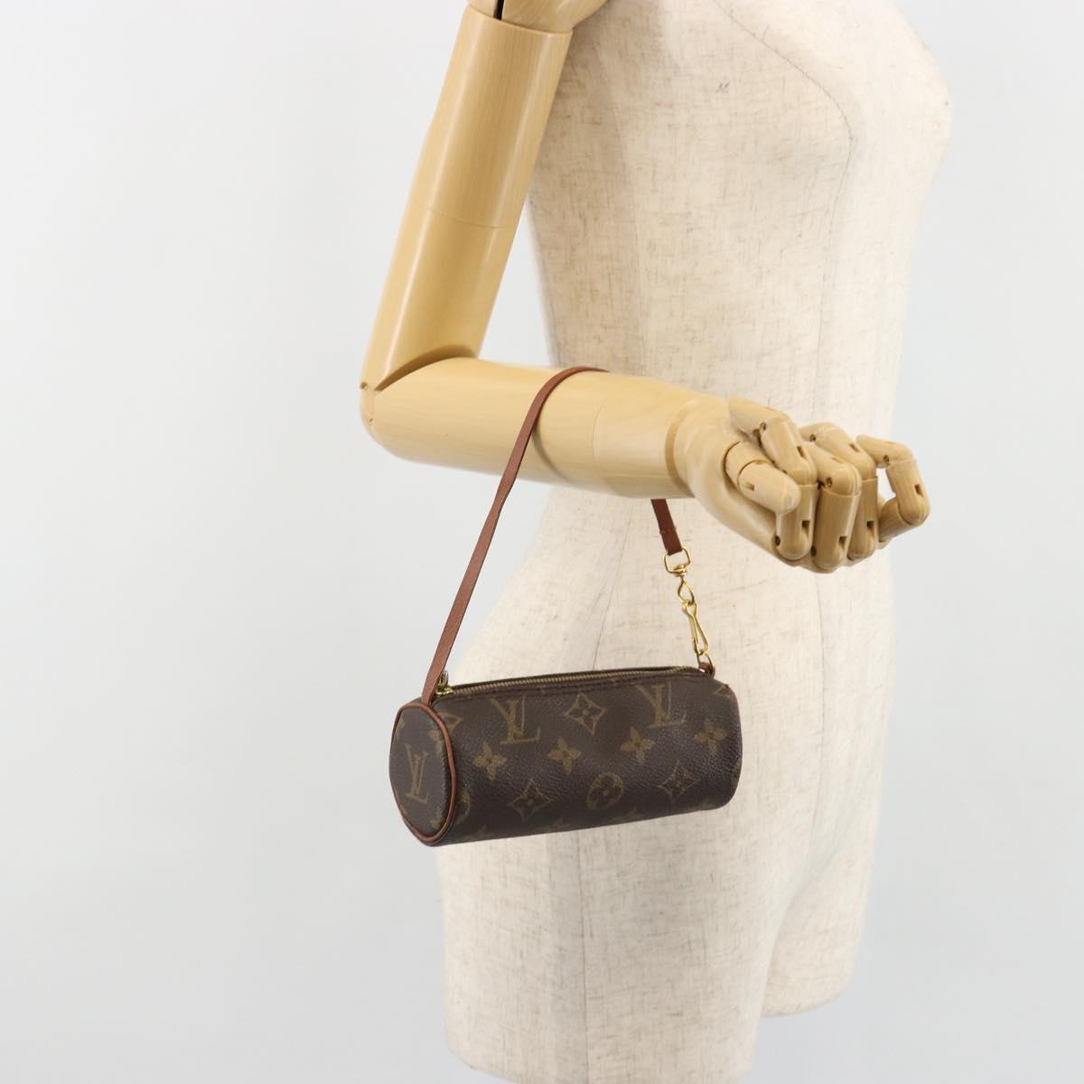 LOUIS VUITTON Monogram Papillon Pouch LV Auth ka4838