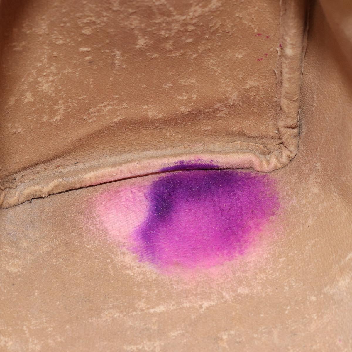 GUCCI GG Supreme Web Sherry Line Boston Bag PVC Beige Gold 40 02 007 Auth ka484