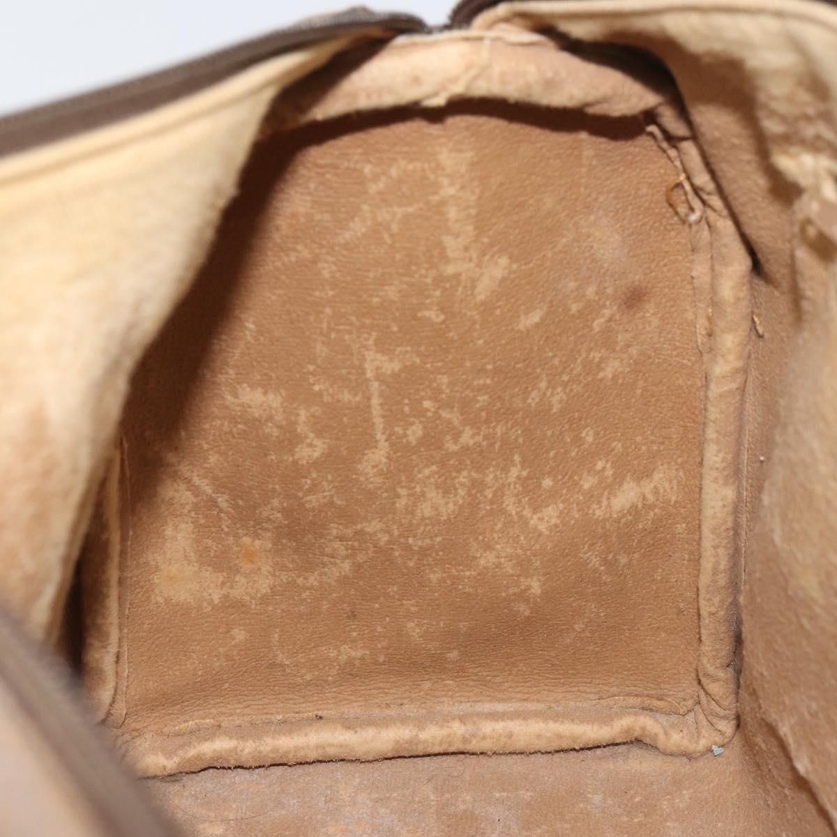 GUCCI GG Supreme Web Sherry Line Boston Bag PVC Beige Gold 40 02 007 Auth ka484