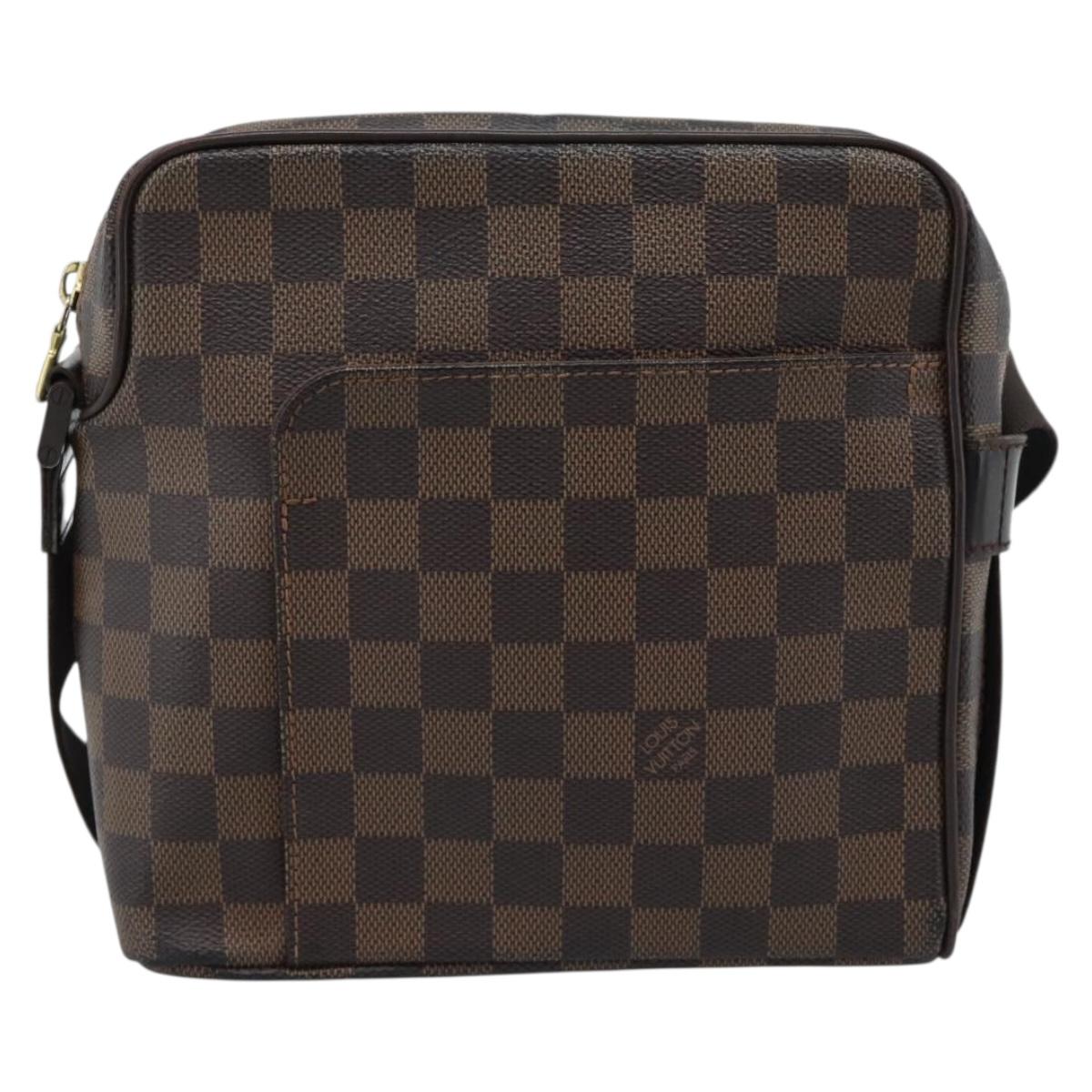 LOUIS VUITTON Damier Ebene Olaf PM Shoulder Bag N41442 LV Auth ka4840