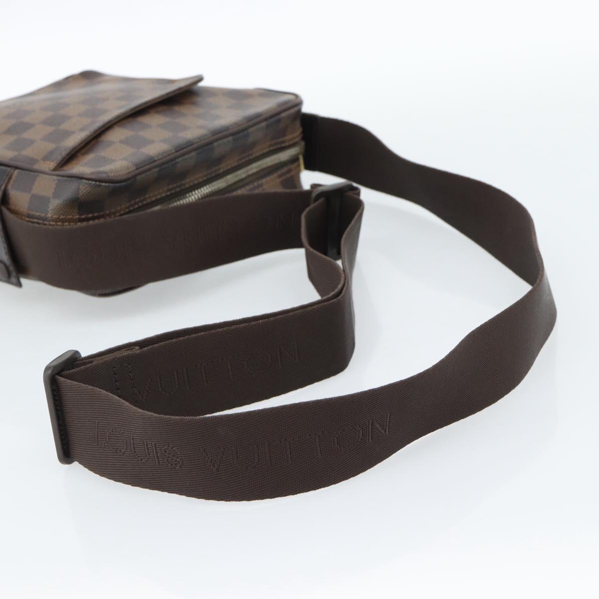 LOUIS VUITTON Damier Ebene Olaf PM Shoulder Bag N41442 LV Auth ka4840
