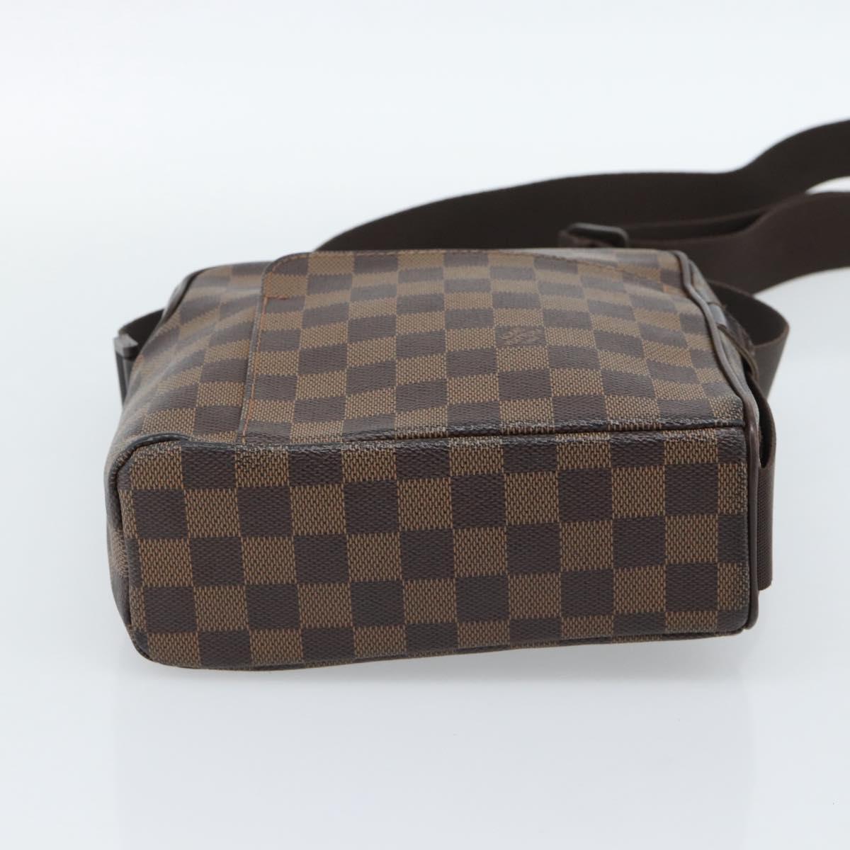 LOUIS VUITTON Damier Ebene Olaf PM Shoulder Bag N41442 LV Auth ka4840