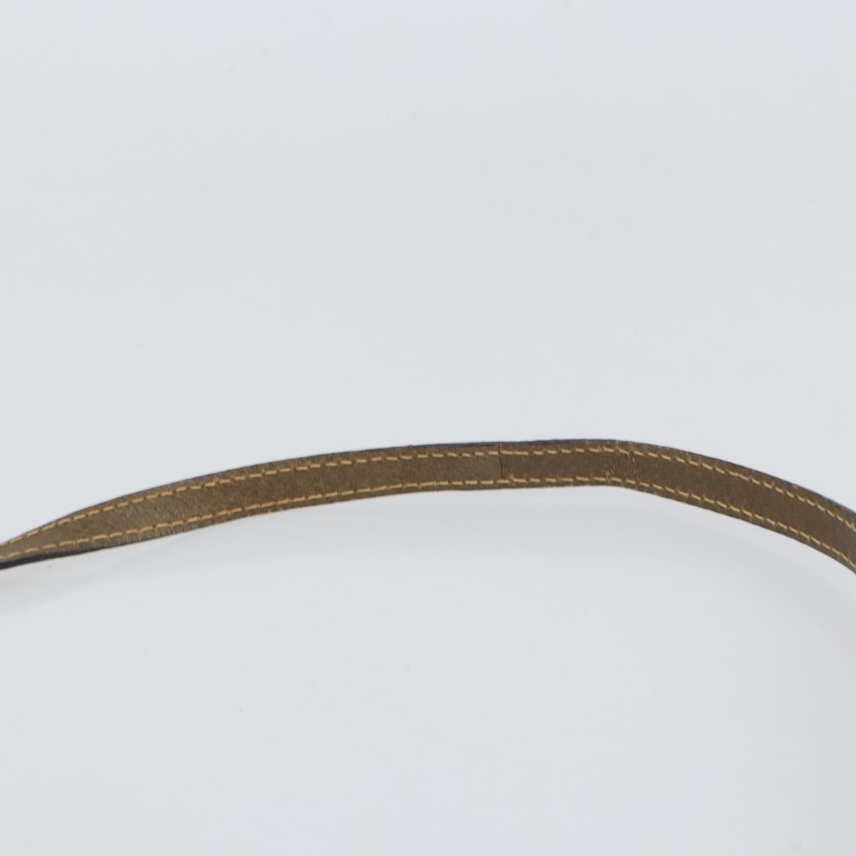 GUCCI GG Plus Supreme Shoulder Bag PVC Beige Gold Auth ka485