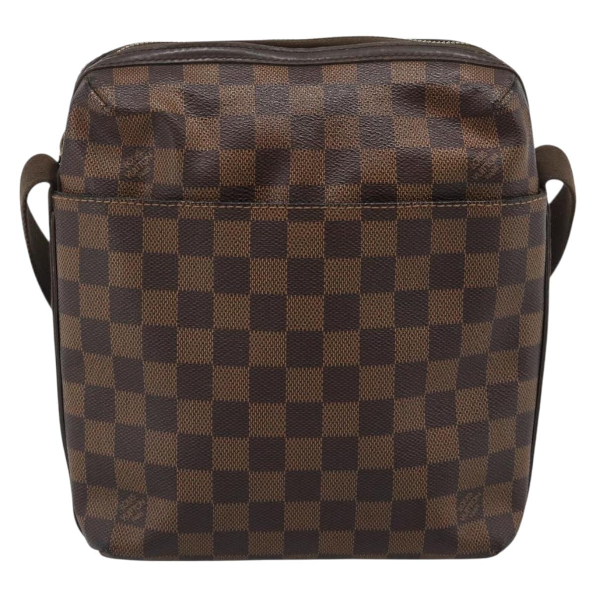 LOUIS VUITTON Damier Ebene Trotteur Beaubourg Shoulder Bag N41135 LV Auth ka4850