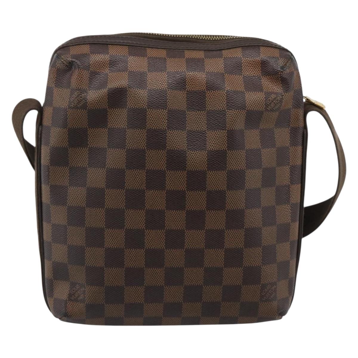 LOUIS VUITTON Damier Ebene Trotteur Beaubourg Shoulder Bag N41135 LV Auth ka4850