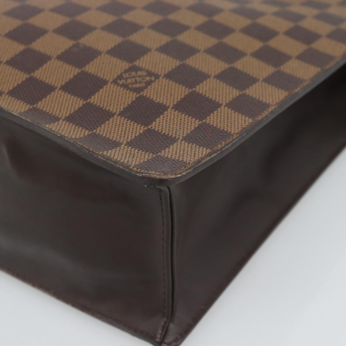 LOUIS VUITTON Damier Ebene Venice PM Hand Bag N51145 LV Auth ka4863