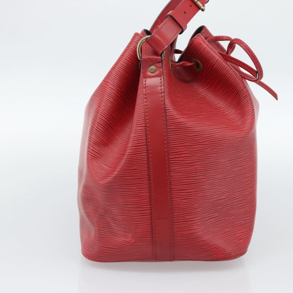 LOUIS VUITTON Epi Petit Noe Shoulder Bag Red M44107 LV Auth ka4880