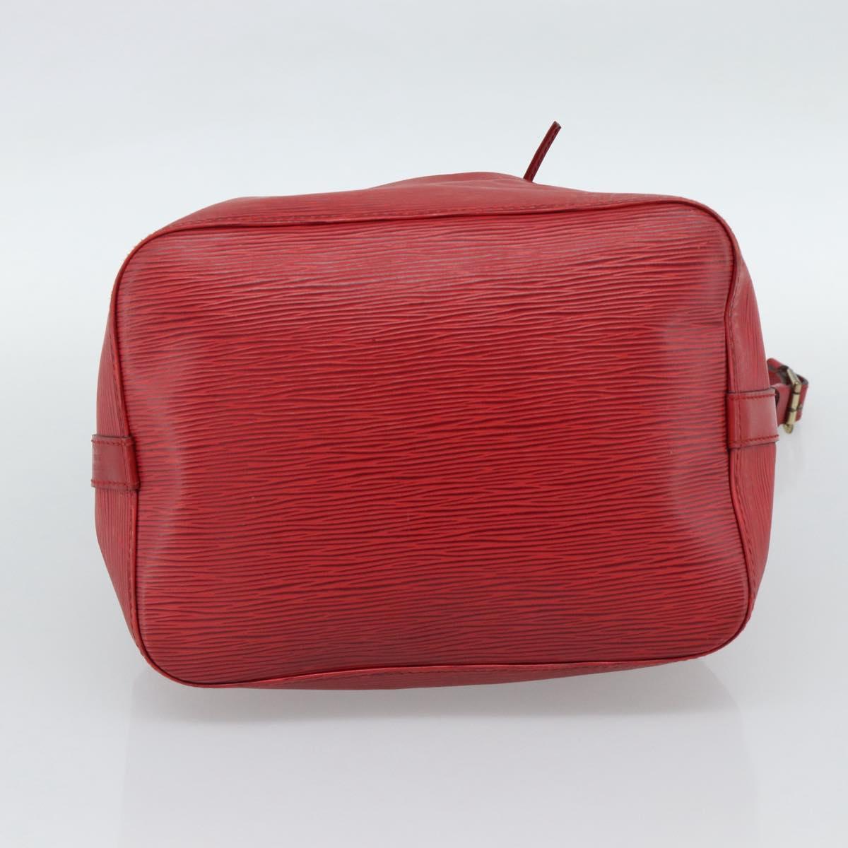 LOUIS VUITTON Epi Petit Noe Shoulder Bag Red M44107 LV Auth ka4880