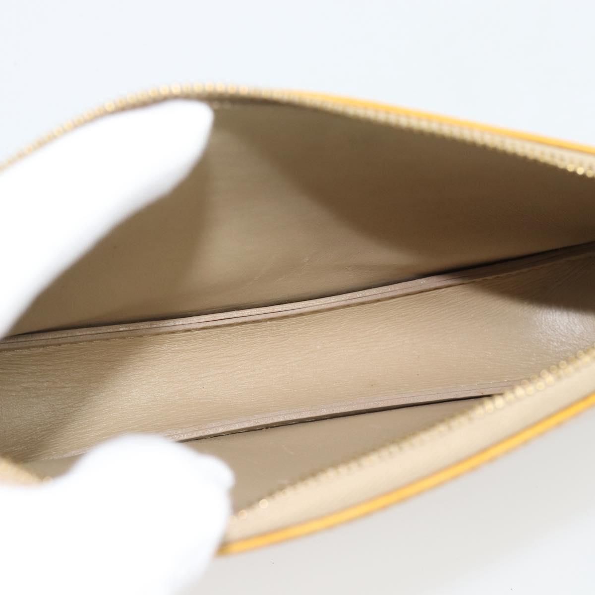 LOUIS VUITTON Monogram Vernis Lexington Pouch Beige M91010 LV Auth ka4881