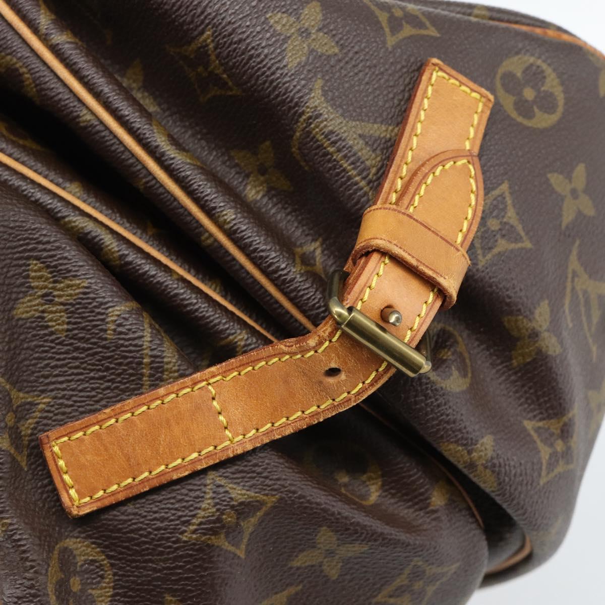 LOUIS VUITTON Monogram Saumur 35 Shoulder Bag M42254 LV Auth ka4885