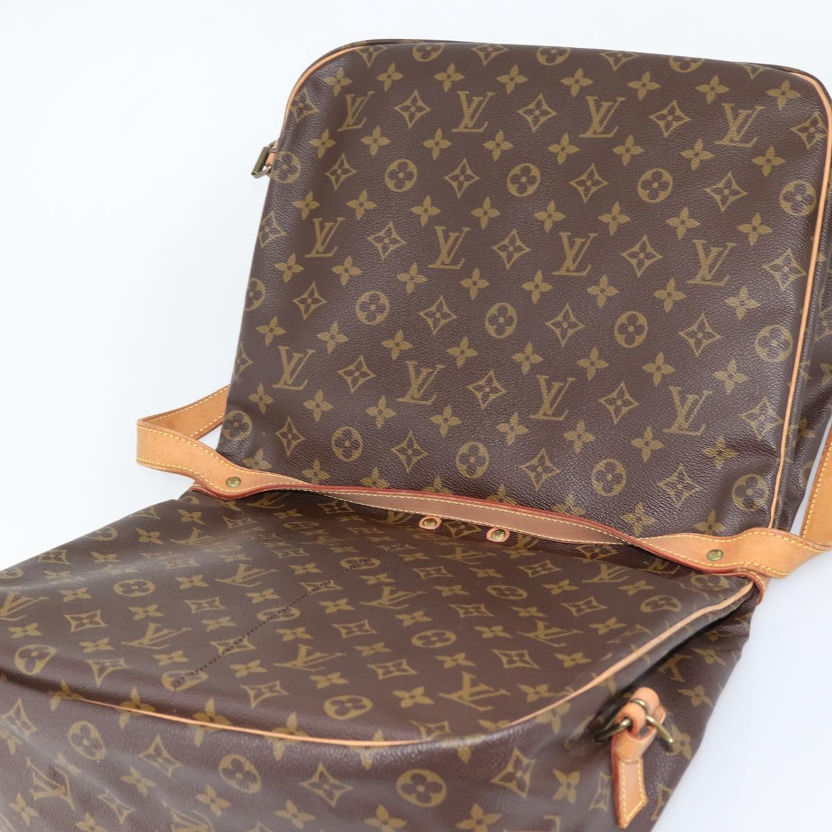 LOUIS VUITTON Monogram Saumur 35 Shoulder Bag M42254 LV Auth ka4885