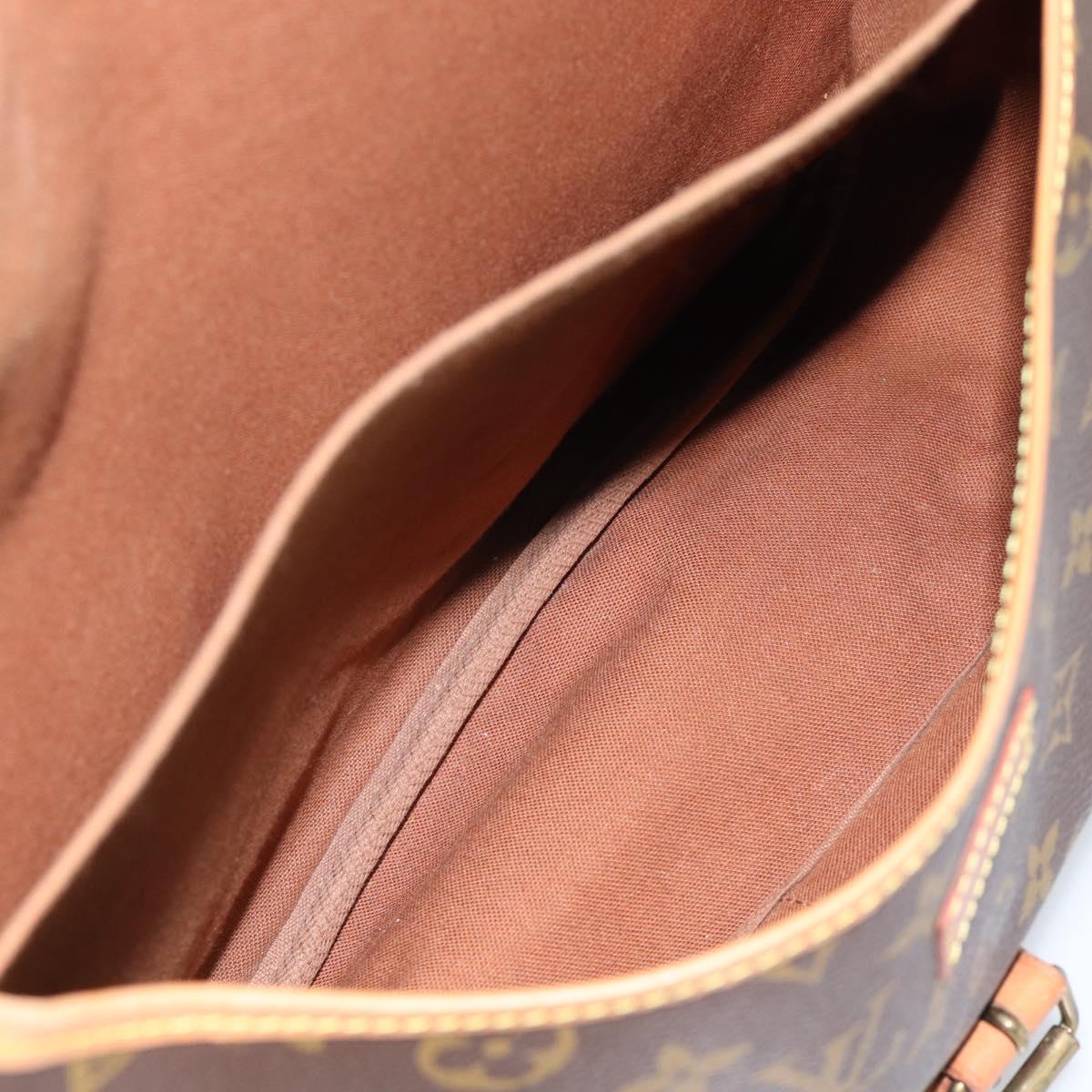 LOUIS VUITTON Monogram Saumur 35 Shoulder Bag M42254 LV Auth ka4885