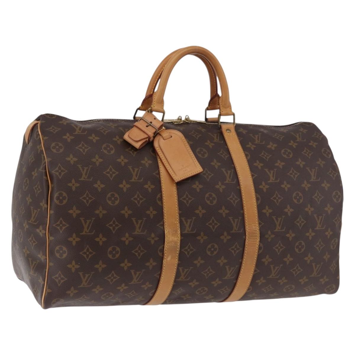 LOUIS VUITTON Monogram Keepall 45 Boston Bag M41428 LV Auth ka4887