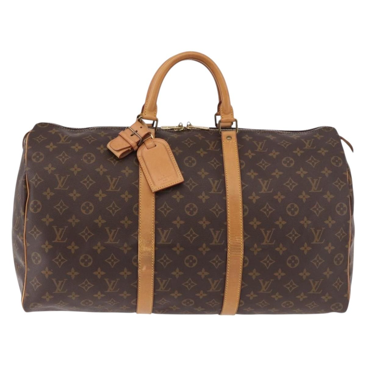 LOUIS VUITTON Monogram Keepall 45 Boston Bag M41428 LV Auth ka4887
