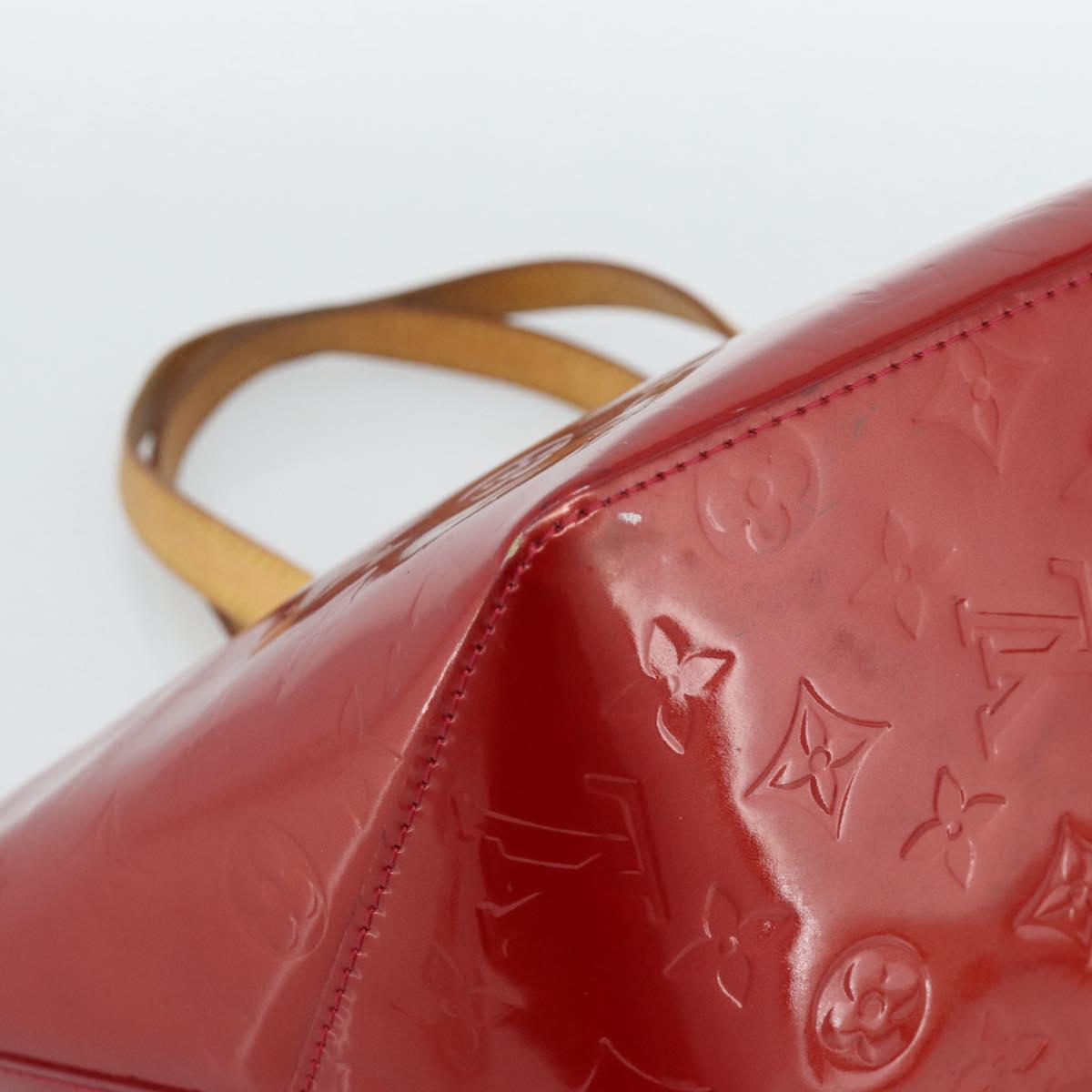 LOUIS VUITTON Monogram Vernis Bellevue PM Bag Pomme D'amour M93583 Auth ka4891