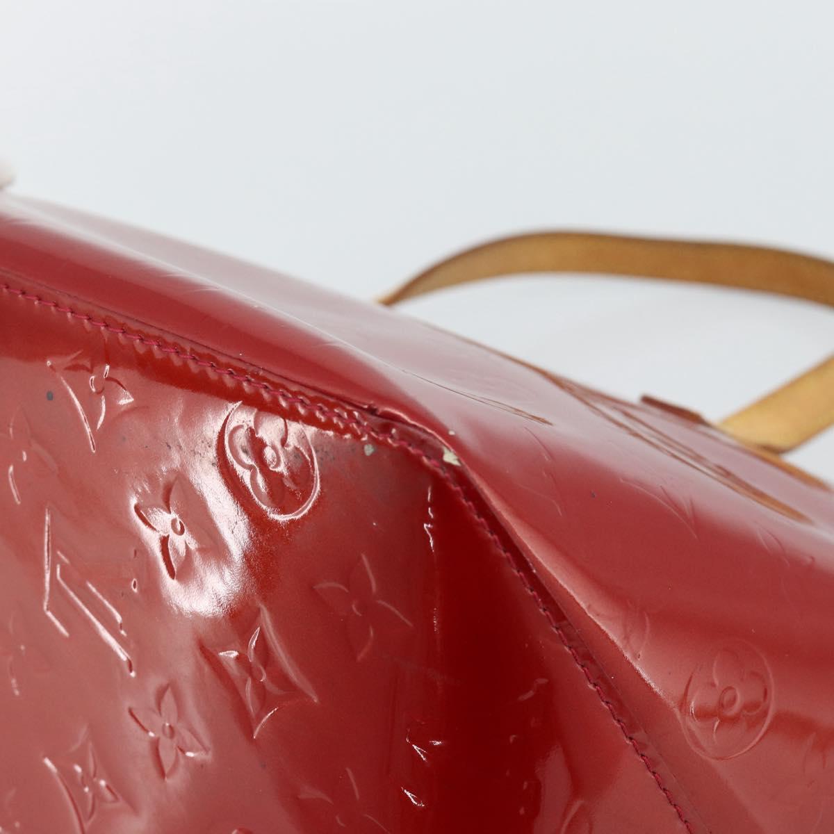 LOUIS VUITTON Monogram Vernis Bellevue PM Bag Pomme D'amour M93583 Auth ka4891