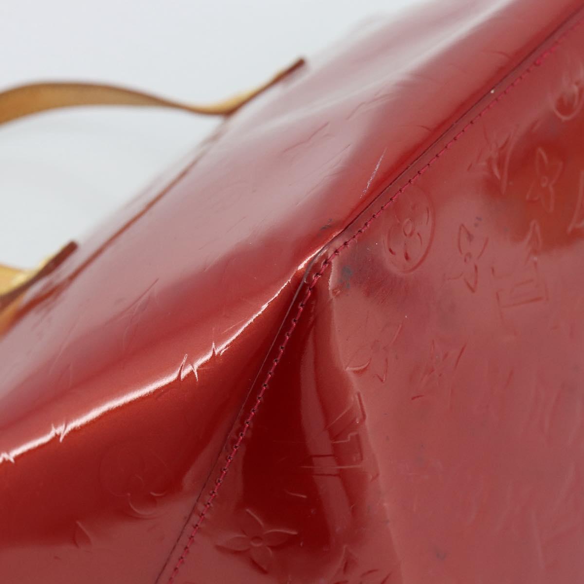 LOUIS VUITTON Monogram Vernis Bellevue PM Bag Pomme D'amour M93583 Auth ka4891