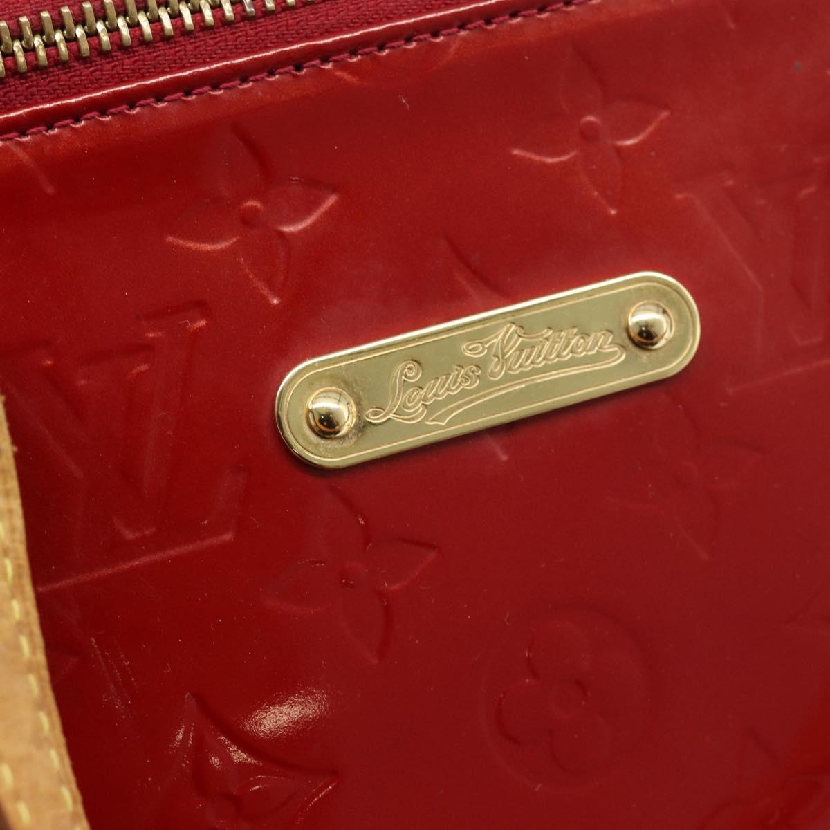 LOUIS VUITTON Monogram Vernis Bellevue PM Bag Pomme D'amour M93583 Auth ka4891