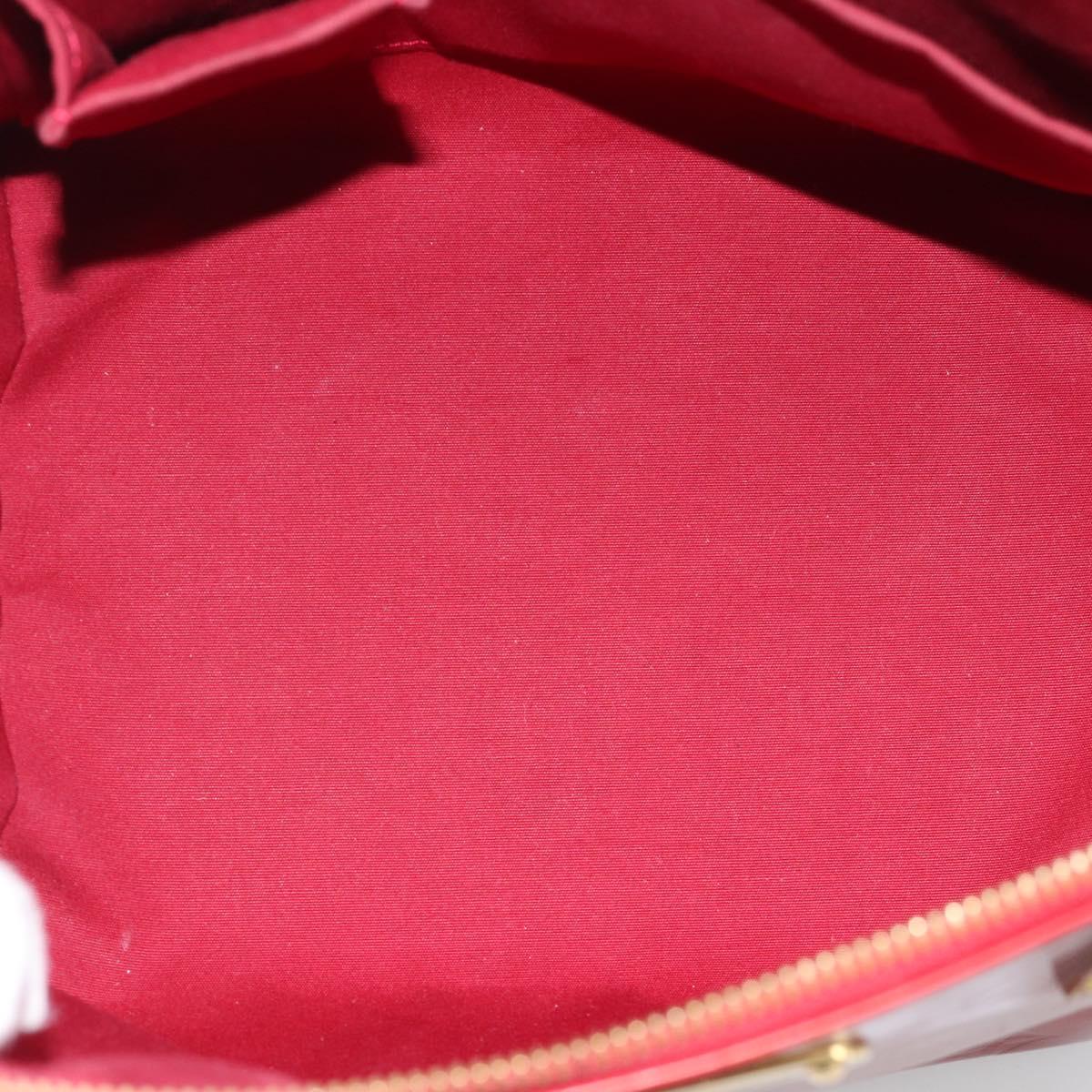 LOUIS VUITTON Monogram Vernis Bellevue PM Bag Pomme D'amour M93583 Auth ka4891