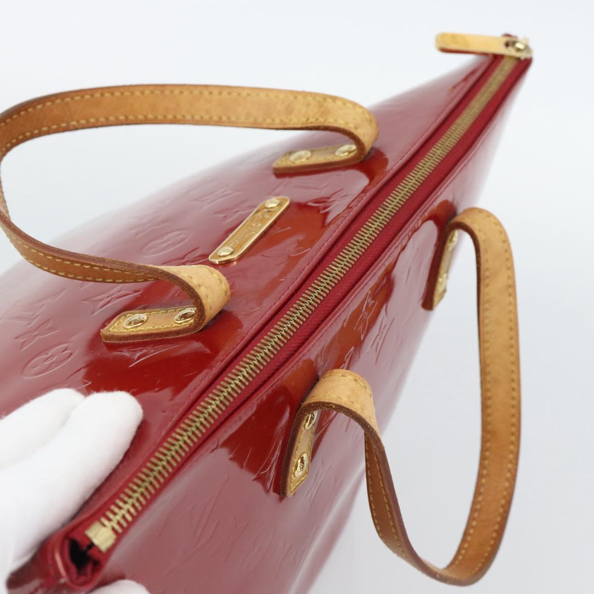 LOUIS VUITTON Monogram Vernis Bellevue PM Bag Pomme D'amour M93583 Auth ka4891