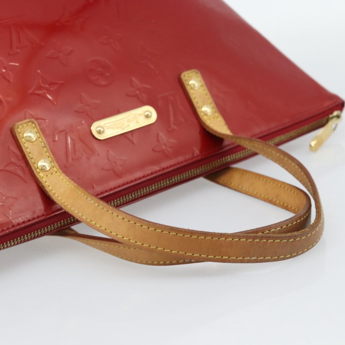 LOUIS VUITTON Monogram Vernis Bellevue PM Bag Pomme D'amour M93583 Auth ka4891