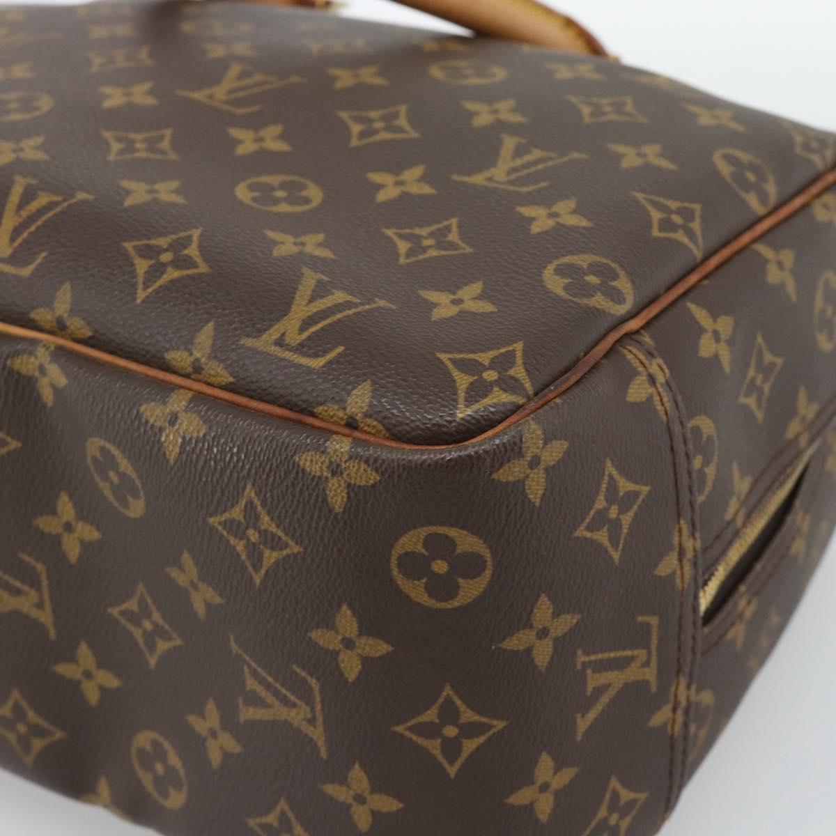 LOUIS VUITTON Monogram Deauville Hand Bag M47270 LV Auth ka4892