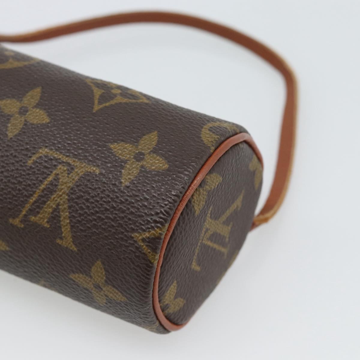 LOUIS VUITTON Monogram Papillon Pouch LV Auth ka4896