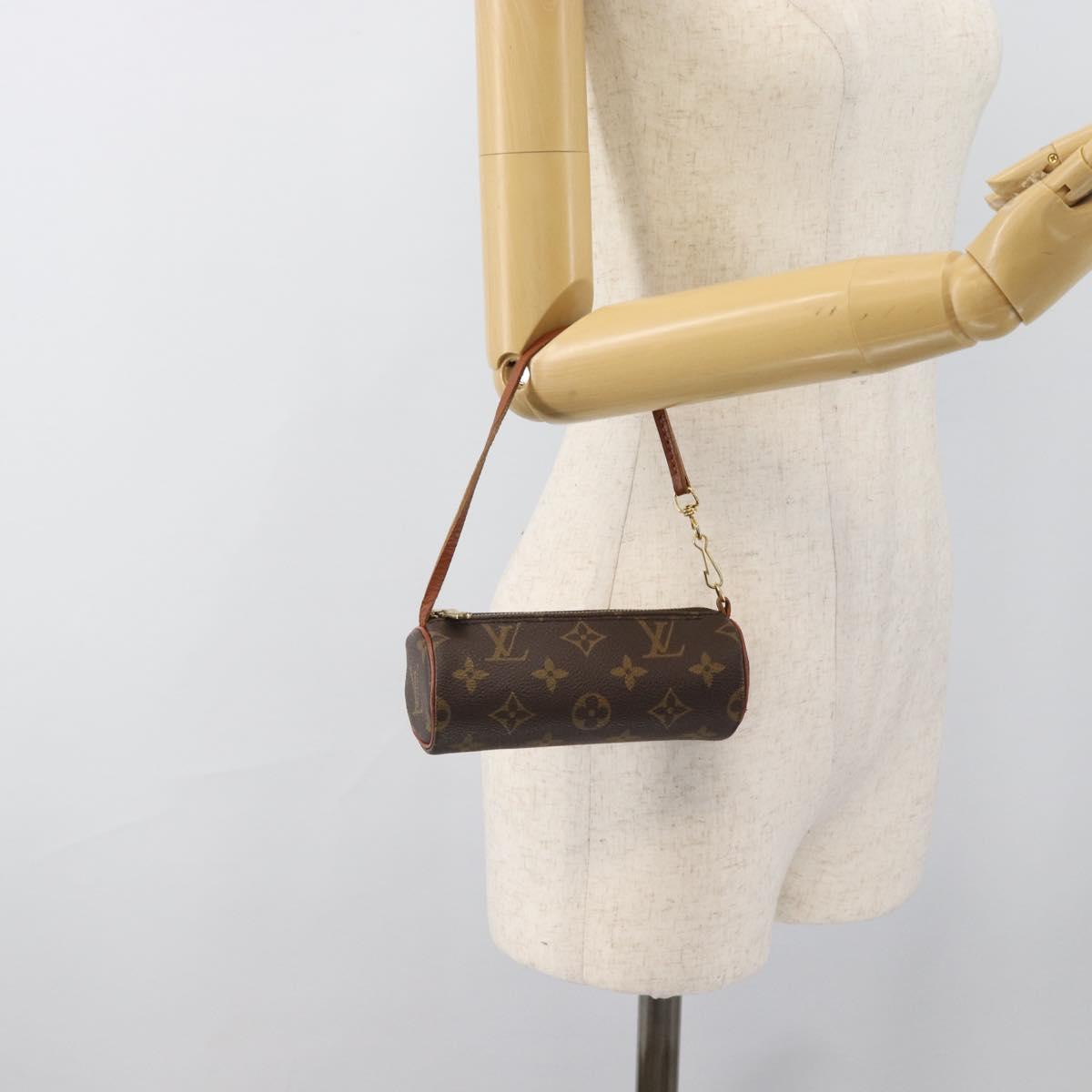 LOUIS VUITTON Monogram Papillon Pouch LV Auth ka4896