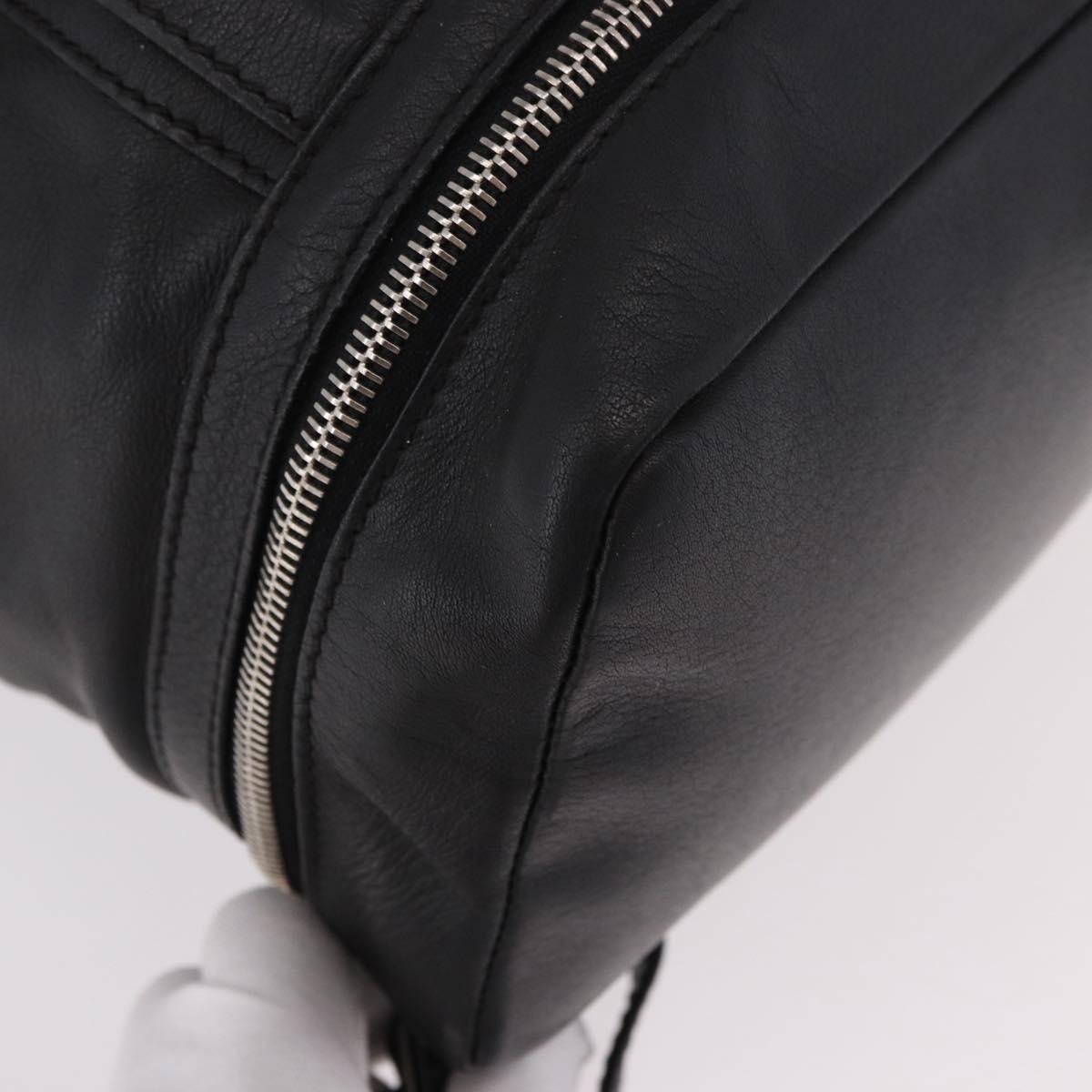 BALENCIAGA Backpack Leather Black Silver 340138 Auth ka4909