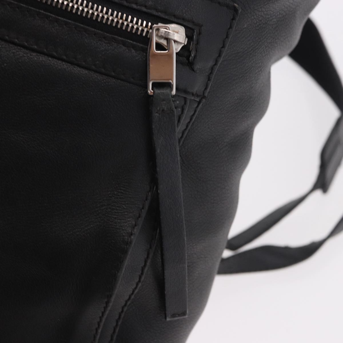 BALENCIAGA Backpack Leather Black Silver 340138 Auth ka4909
