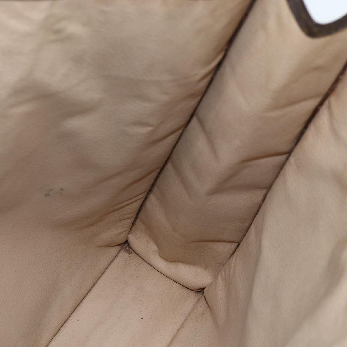 LOUIS VUITTON Monogram Sac Plat Hand Bag M51140 LV Auth ka491